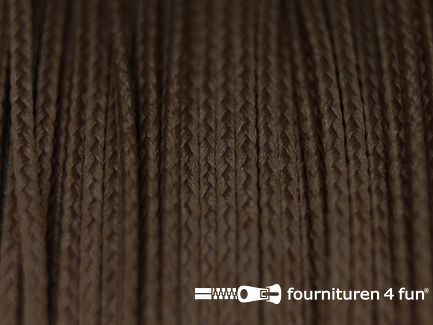 Koord 1mm rol camel bruin 50 meter