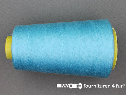 100% polyester Lockgaren 40/2 licht aqua blauw