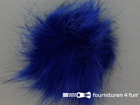 Verlenen diameter Woordenlijst Bont pompon 8cm konings blauw kopen? Fournituren4fun®