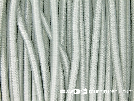 Rol 100 meter elastisch koord 2,5mm licht grijs