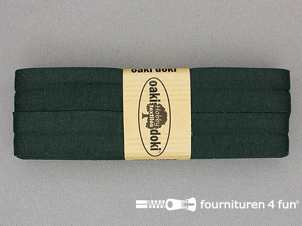 Oaki Doki Tricot biaisband - 20mm x 3 meter - flessen groen (928)