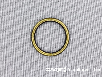Stalen ring - 25mm - brons