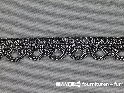 COUPON 10,25 meter Antique zilver band 15mm