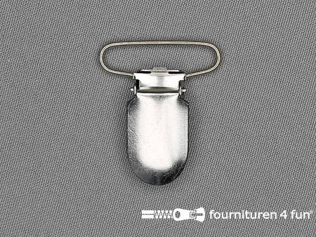 Bretelclips - 30mm - zilver