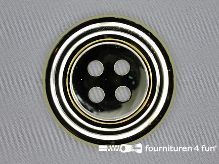Clown knoop metallic 72mm licht goud