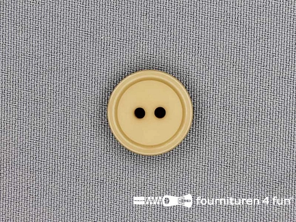 Kunststof knoop 18mm beige