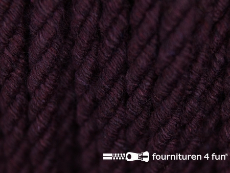 Katoenen meubel koord 5mm aubergine