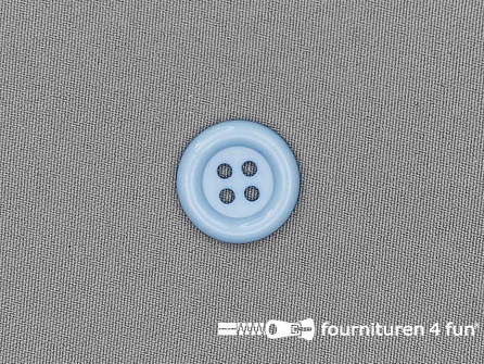 Clown knoop 23mm licht blauw