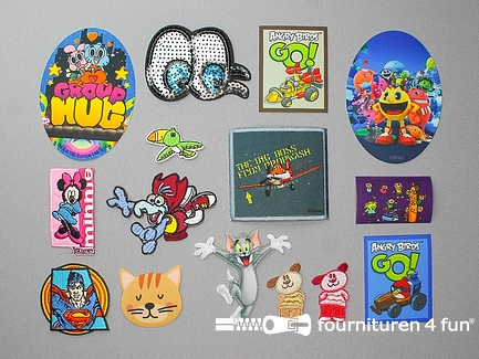 Collectie strijkapplicaties - 15 delige set - opstrijkbare patches