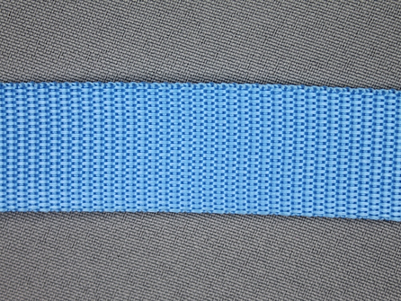 Parachute band 25mm licht aqua blauw B-KEUZE