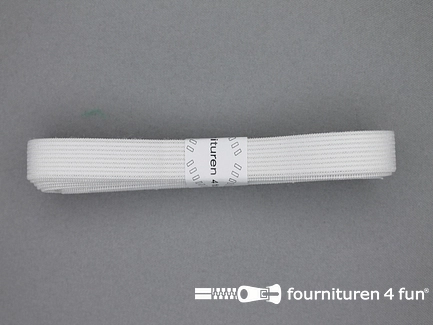 Band elastiek - soepel - 14mm - wit - 2 meter