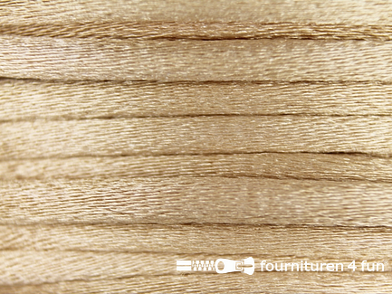 Glans koord 3mm beige 25 meter