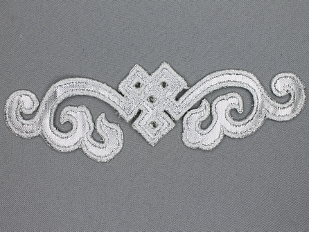 Zilver applicatie 155x40mm
