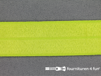 Elastische biasband 20mm neon geel-groen