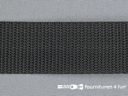 Rol 25 meter parachute band - 30mm - antraciet grijs