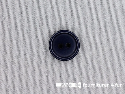 Kunststof knoop 15mm marine blauw