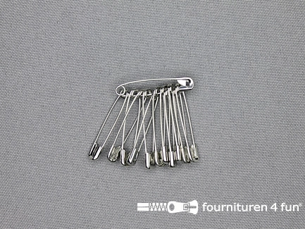 Doosje 1200 stuks veiligheidsspelden - 28mm - zilver 