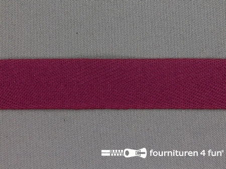 Luxe keperband - 20mm - wijn rood