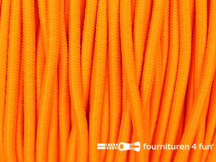 5 meter elastisch koord 2mm neon oranje