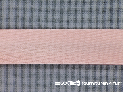 Satijnen biasband 18mm zalm roze