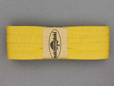 Oaki Doki Tricot biaisband - 20mm x 3 meter - oker geel (032)