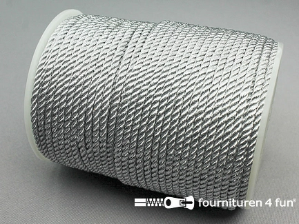 RESTANT Rol 50 meter metallic koord 3mm zilver