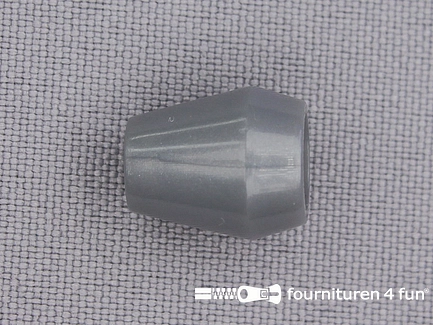 Koorduiteinde - kunststof - 12x14mm - grijs