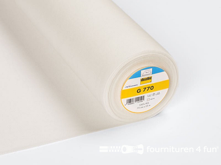 Rol 25 meter x 75cm Vlieseline® geweven tussenvoering - G770 - ecru