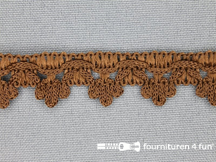 COUPON 35,85 meter nylon galon 20mm cacao bruin