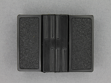 Inhaakgesp 30mm kunststof zwart