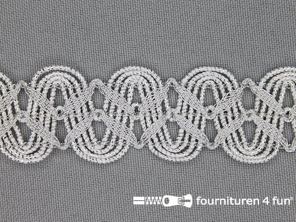 COUPON 10 meter Zilver band 24mm