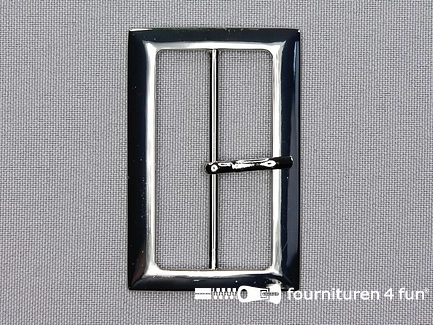 Metalen gesp 48mm zilver