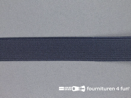 Gekleurd stevig elastiek - 20mm - marine blauw