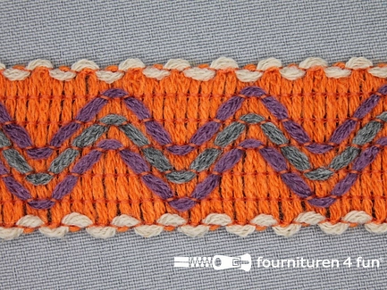 Indianenband 33mm oranje