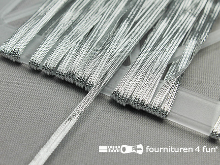 COUPON 15,8 meter Zilver band 3mm - B-KEUZE