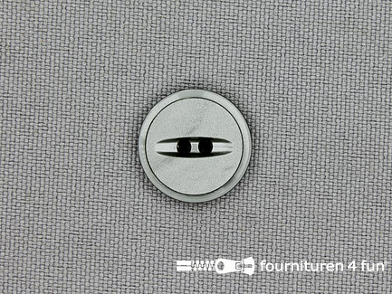 Kunststof design knoop - 16mm - grijs