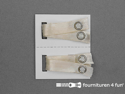 Schouderband-vasthouders beige