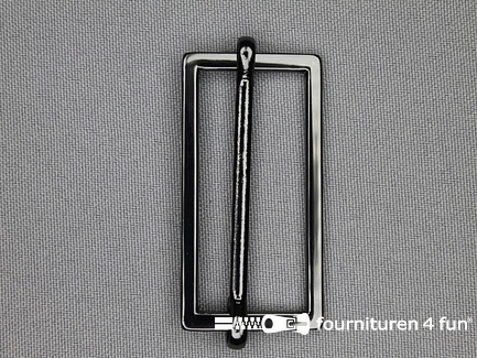 Schuifgesp 45mm zwart zilver