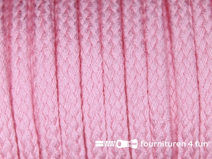 Jassen koord - 6 tot 8mm - licht roze