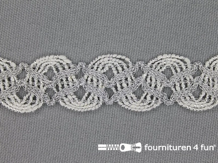COUPON 23,75 meter Zilver band 25mm 