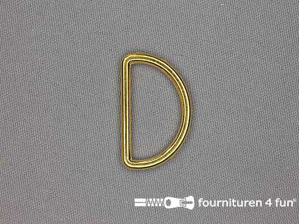 D-ring - 30mm - goud 