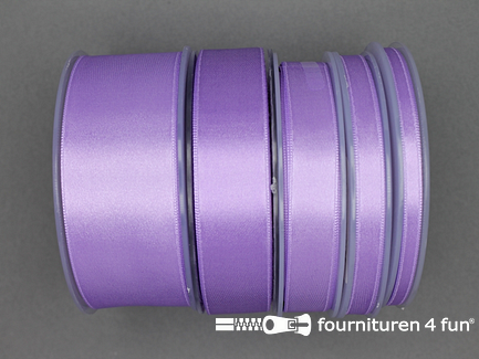 COUPON 11 meter luxe satijn lint - dubbelzijdige kwaliteit - 38mm - lila