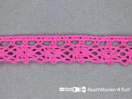 COUPON 25 meter Ibiza broderie 15mm fuchsia