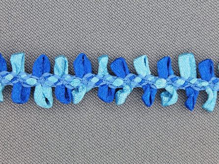 Muizentand band 15mm aqua - kobalt blauw