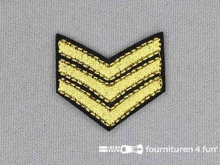 Army / Space applicatie 35x31mm rang strepen