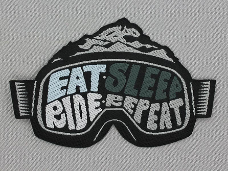 Applicatie 93x60mm Eat Sleep Ride Repeat