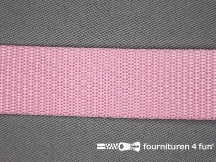 Rol 30 meter parachute band - 25mm - roze