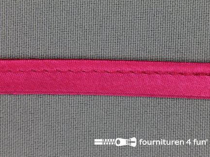 Rol 25 meter satijnen paspelband 10mm fuchsia