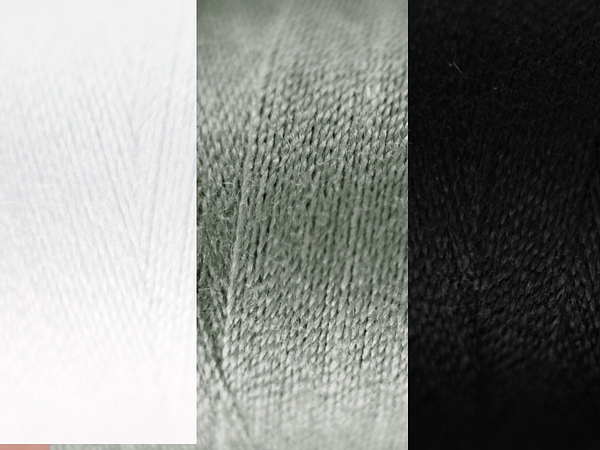 Naaigaren 500mtr zwart, wit en grijs tinten