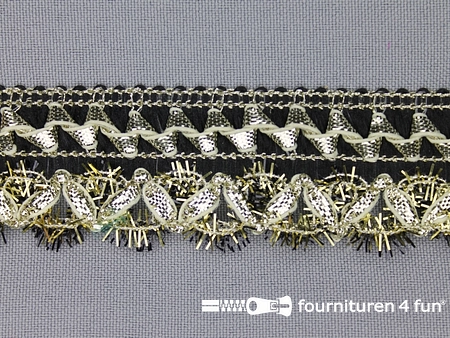 Rol 8 meter party band 30mm zwart